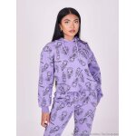 Project x paris sweat  capuche one piece all over couleur - mauve, taille - xs