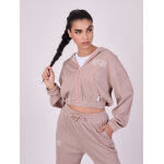 Project x paris sweat  capuche pliss couleur - rose poudr, taille - l