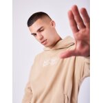 Project x paris sweat  capuche polaire double logo couleur - beige, taille - m