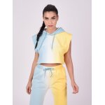 Project x paris sweat � capuche sans manche d�grad� bleu oc�an l