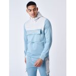 Project x paris sweat  capuche style coupe vent bicolore couleur - bleu gris, taille - xl