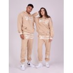 Project x paris sweat  capuche style universitaire avec logo couleur - beige, taille - l