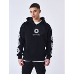Project x paris sweat à capuche tournesol brodé couleur - noir, taille - s Project x paris sweat à capuche tournesol brodé couleur - noir, taille - s