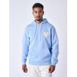 Project x paris sweat  capuche wicker heart couleur - cashmere blue, taille - l