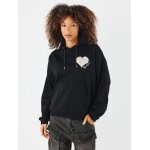 Project x paris sweat  capuche wicker heart couleur - noir, taille - xs