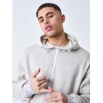Project x paris sweat  capuche zipp bande lastique logote couleur - greige, taille - xl