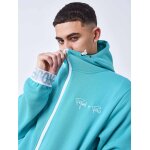 Project x paris sweat � capuche zipp� bande �lastique logot�e olive fonc� s