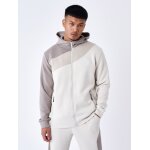 Project x paris sweat  capuche zipp colorblock couleur - greige, taille - l