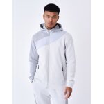 Project x paris sweat  capuche zipp colorblock couleur - gris clair, taille - s