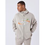 Project x paris sweat  capuche zipp kalash x pxp couleur - gris fum, taille - l