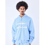 Project x paris sweat  capuche zipp unisexe essentials couleur - cashmere blue, taille - m