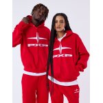 Project x paris sweat  capuche zipp unisexe essentials couleur - rouge, taille - xl