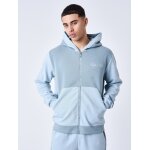 Project x paris sweat � capuche zipp� two tone bleu gris l