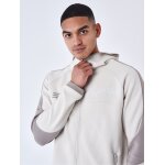 Project x paris sweat  capuche zipp two tone couleur - greige, taille - l