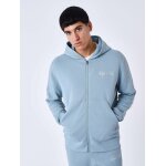 Project x paris sweat  capuche zipp uni couleur - bleu gris, taille - s