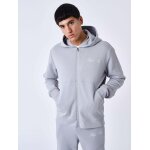 Project x paris sweat � capuche zipp� uni gris anthracite s