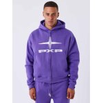 Project x paris sweat  capuche zipp unisexe essentials couleur - violet, taille - m