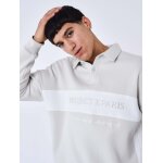 Project x paris sweat col polo bande greige xl