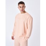 Project x paris sweat col rond à embosse couleur - pêche, taille - m Project x paris sweat col rond à embosse couleur - pêche, taille - m