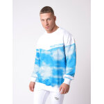 Project x paris sweat col rond impression nuage couleur - bleu ciel, taille - s