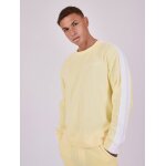 Project x paris sweat col rond en maille avec bande sur le c�t� jaune xl