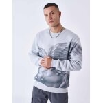 Project x paris sweat à col rond motif équestre couleur - bleu glacier, taille - s Project x paris sweat à col rond motif équestre couleur - bleu glacier, taille - s
