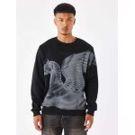 Project x paris sweat  col rond motif questre couleur - noir, taille - s