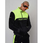 Project x paris sweat style coupe vent bicolore couleur - jaune fluo, taille - s