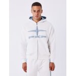 Project x paris sweat zipp  capuche vintage couleur - blanc cass, taille - xxl