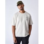 Project x paris t - shirt coeur brod street couleur - greige, taille - s