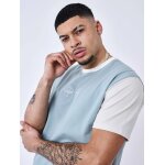 Project x paris t - shirt colorblock couleur - bleu vert, taille - xl