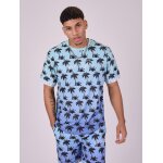 Project x paris t - shirt imprim palmier dgrad couleur - bleu, taille - s