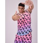 Project x paris t - shirt imprim palmier dgrad couleur - violet, taille - xs