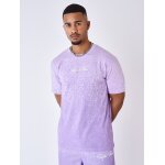 Project x paris t - shirt imprim spray couleur - mauve, taille - xs