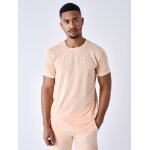 Project x paris t - shirt logo brod en relief couleur - pale peach, taille - m
