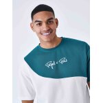 Project x paris t - shirt oversize tricolore style maille couleur - vert, taille - xs