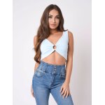 Project x paris top dcollete  dtail anneau bleu clair s