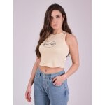 Project x paris top sans manche effet nid d'abeille ivoir m