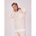 Project x paris veste  capuche bi - matire couleur - ivoire, taille - m