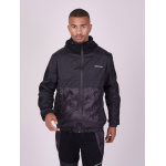 Project x paris veste  capuche bi - matire matelassage rond couleur - noir, taille - xl