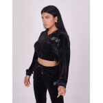 Project x paris veste  capuche en velours double logo couleur - noir, taille - xs