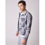 Project x paris veste en denim motif tie & dye gris xl