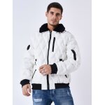 Project x paris veste matelasse col aviateur fourrure blanc s