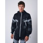 Project x paris veste mi - longue style biker rflchissant noir xl
