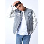 Project x paris veste oversize style universitaire avec cusson brods couleur - gris clair, taille - ...