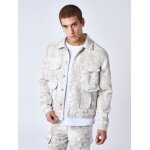 Project x paris veste a poches en toile abstrait couleur - beige, taille - xxl