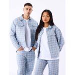Project x paris veste en toile unisexe  motif gometrique couleur - bleu, taille - l
