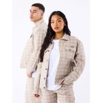 Project x paris veste en toile unisexe  motif gometrique couleur - taupe, taille - xxl