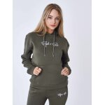 Project x paris sweat  capuche femme signature couleur - olive fonc, taille - xs