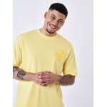 Project x paris t - shirt c?ur impression en relief couleur - jaune, taille - s